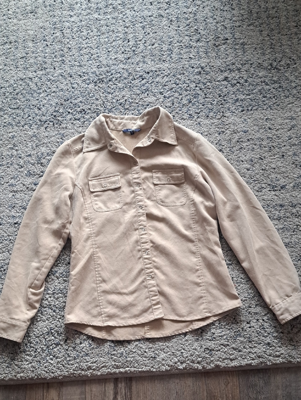 Reitmans Beige Utility Button-Front Jacket